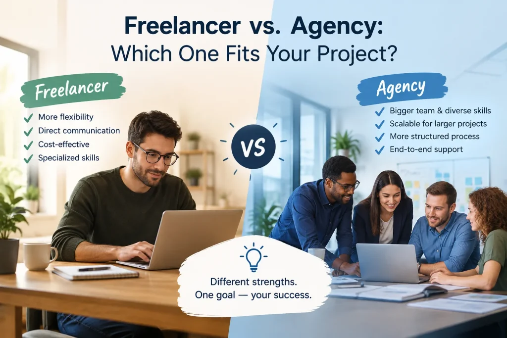Freelancer vs. Agency: Which One Fits Your Project?